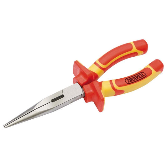 Draper 50833 VDE Approved Fully Insulated Long Nose Pliers 180mm