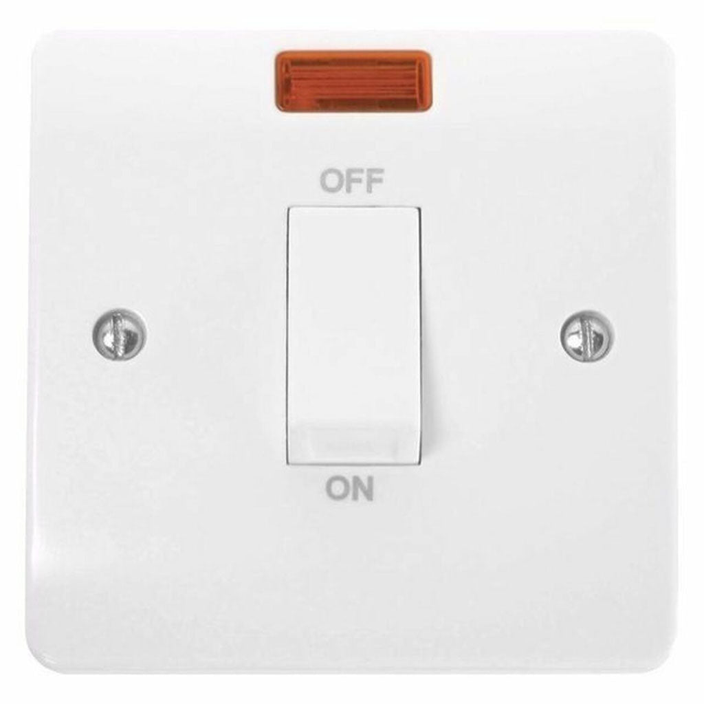 Click Mode CMA501 45A 1 Gang Single Cooker Switch with Neon