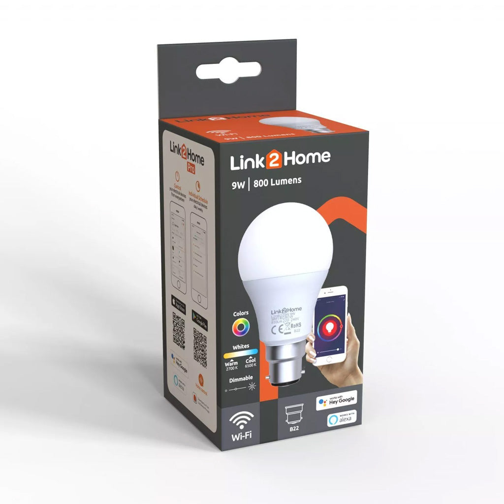 Link2Home Smart Colour Change Bulb B22 GLS