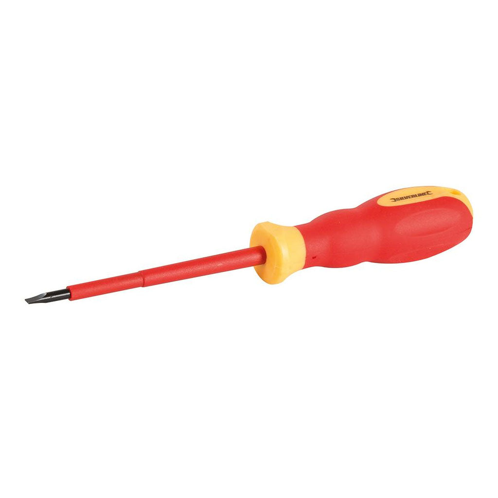 Silverline 716610 VDE Soft-Grip Electricians Screwdriver Slotted 0.8x4x100mm