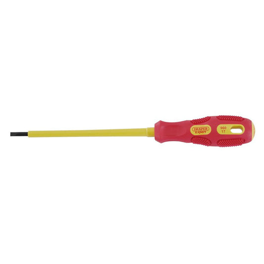 Draper 69212 VDE Approved Fully Insulated Plain Slot Screwdriver 3.0 x 100mm